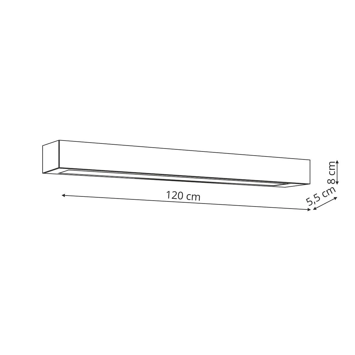 Lampa sufitowa Ibros 120 cm biała 36W IP44 LED CCT - obrazek 9