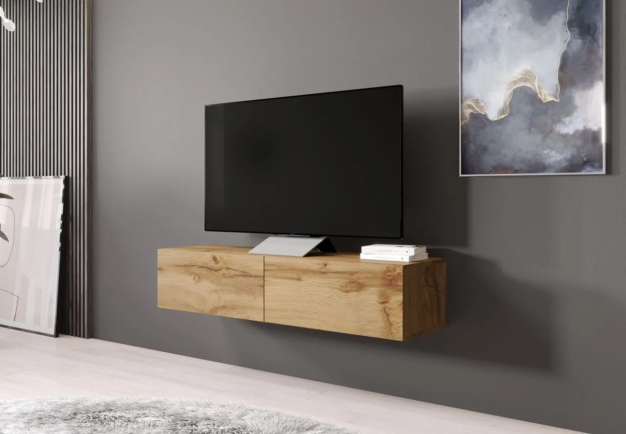 Komoda RTV 140 GOVI VG4F dąb wotan - obrazek 3