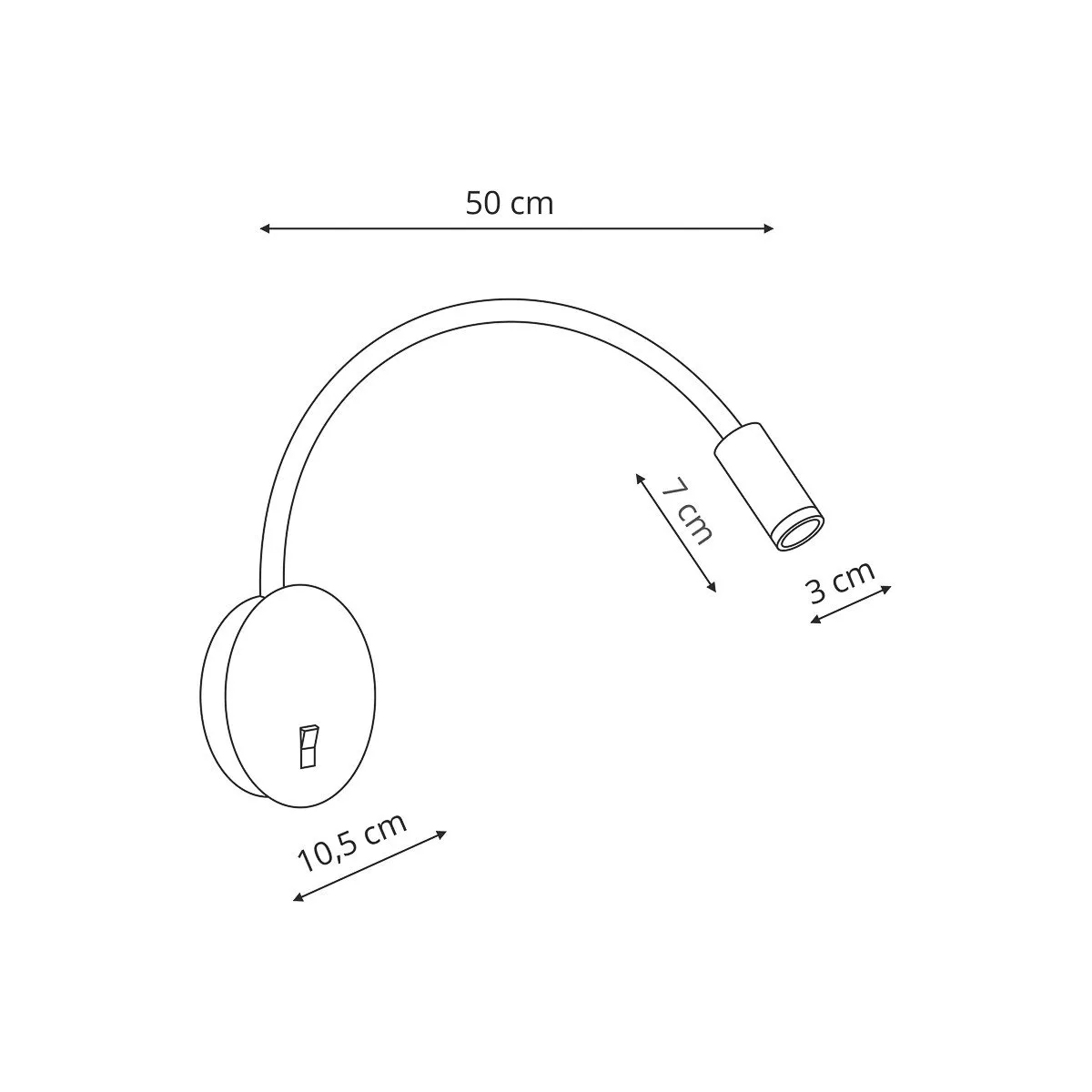 Kinkiet na elastycznym wysięgniku Senise biały LED 3000K - obrazek 8
