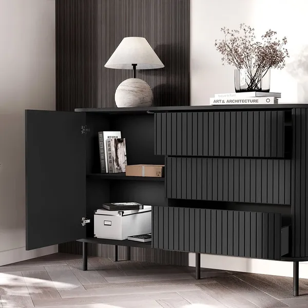 Komoda 1D3SZ ZYLIO NZ czarny