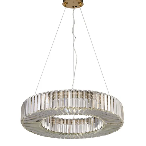 Lampa wisząca CRISTAL LED złota 60 cm