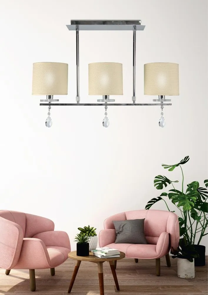 ESTERA LAMPA SUFITOWA 3X40W E14 CHROM - obrazek 3