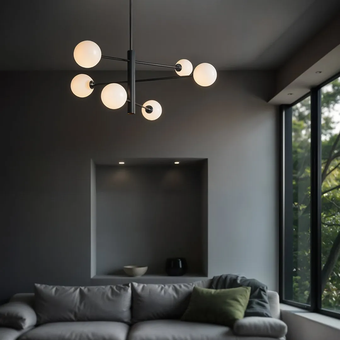Lampa Dekoracyjna AM201 6xG9 Czarna GARDA - obrazek 4