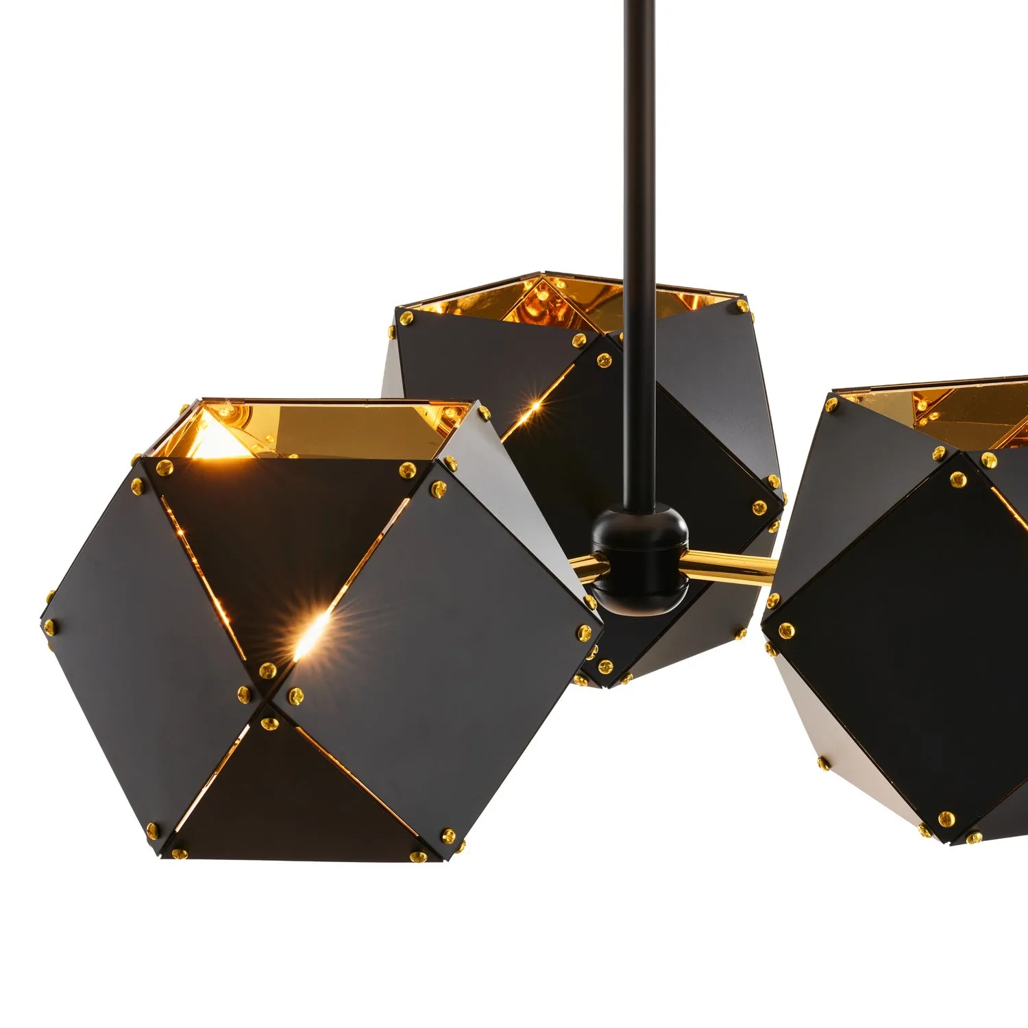Lampa wisząca NEW GEOMETRY-3 czarno złota 45 cm - obrazek 5