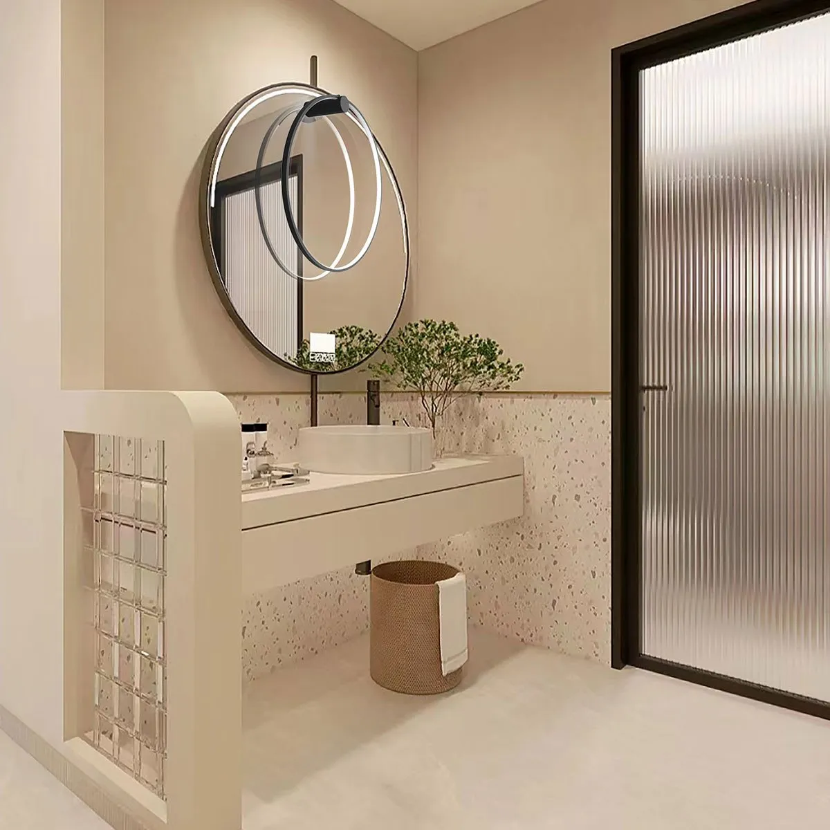 Kinkiet Mirror S czarny IP44 LED CCT - obrazek 8