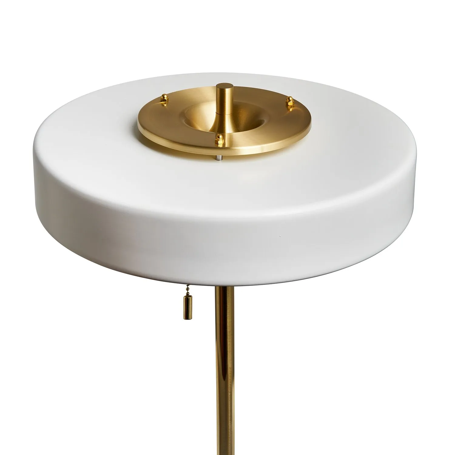 Lampa podłogowa ARTDECO 150 cm - biało - złota nowoczesna - obrazek 3