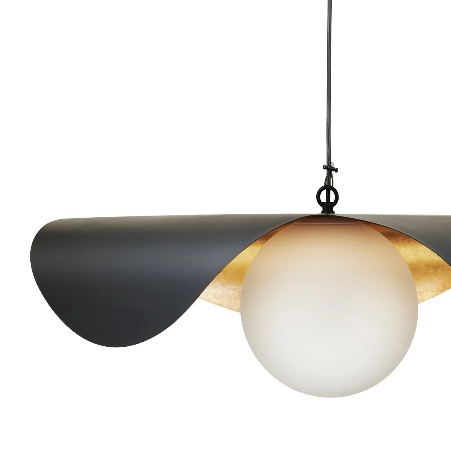 Lampa wisząca ENZO 80 cm - czarno złota - obrazek 22