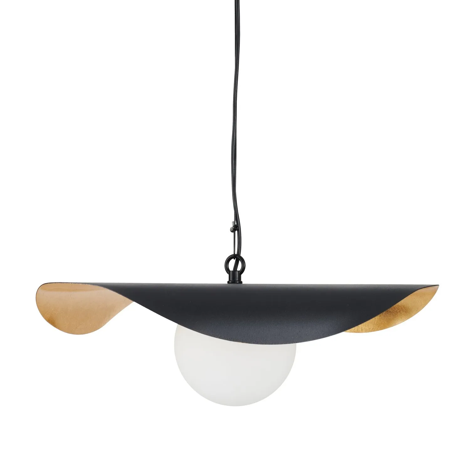 Lampa wisząca ENZO 40 cm - czarno złota - obrazek 13