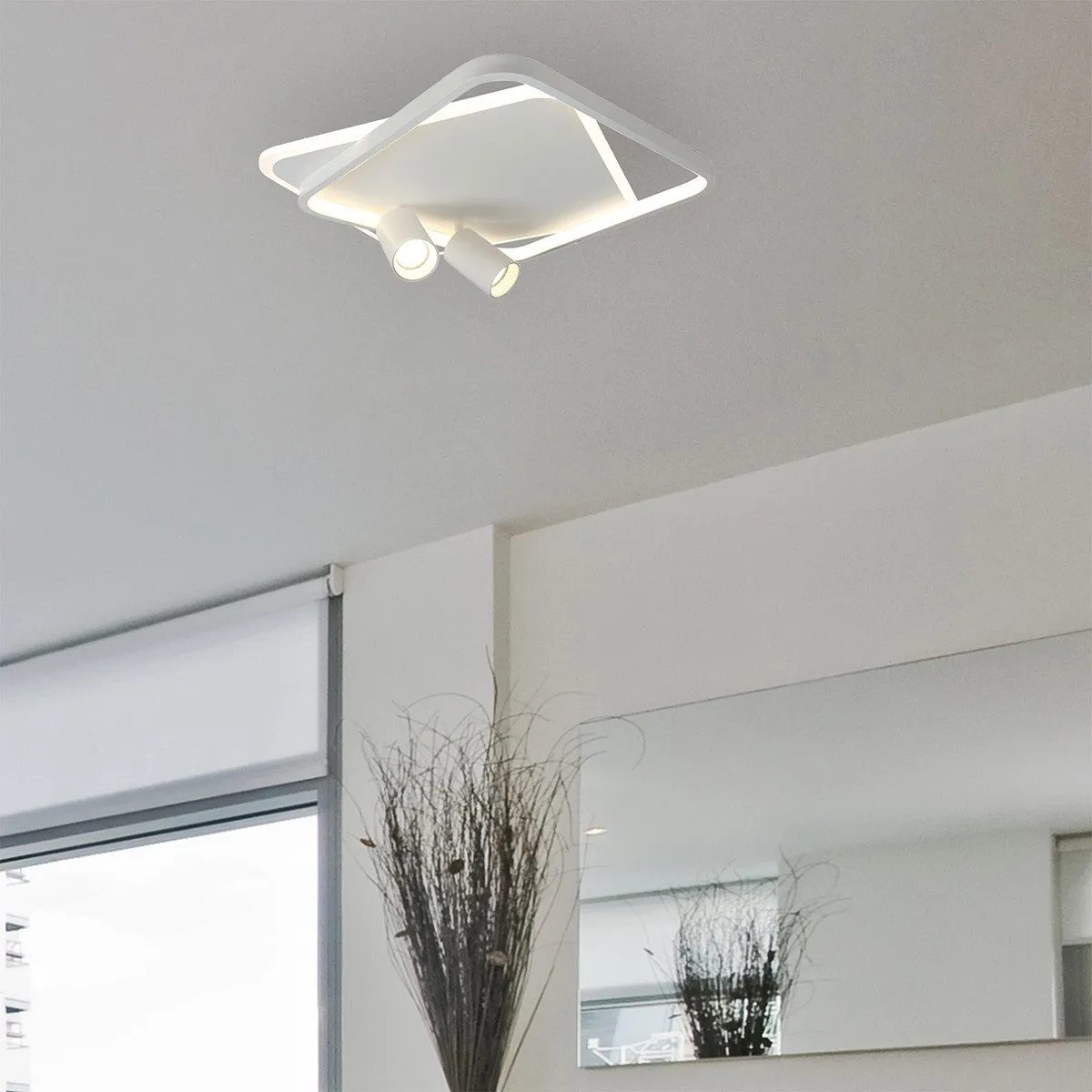 Plafon Parma 2 kwadratowy biały 2xGU10 LED CCT - obrazek 3