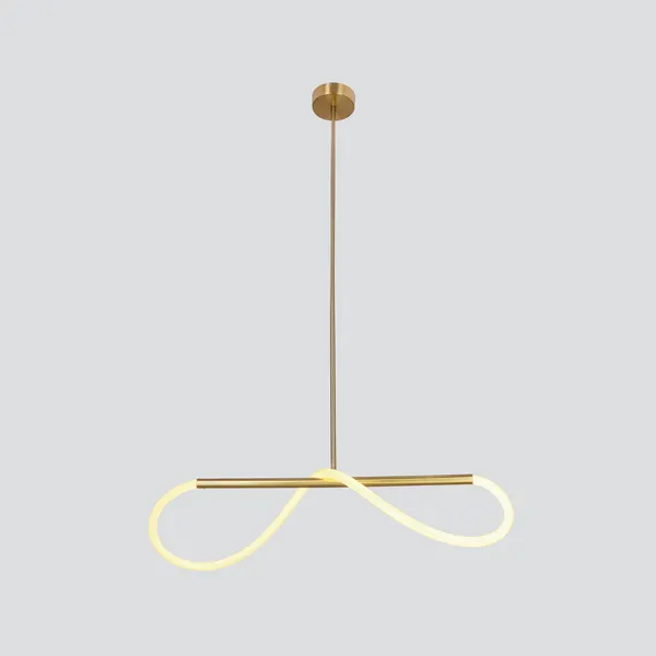 SUPREME lampa wiszaca 80cm złoty 18W LED 3000K biały