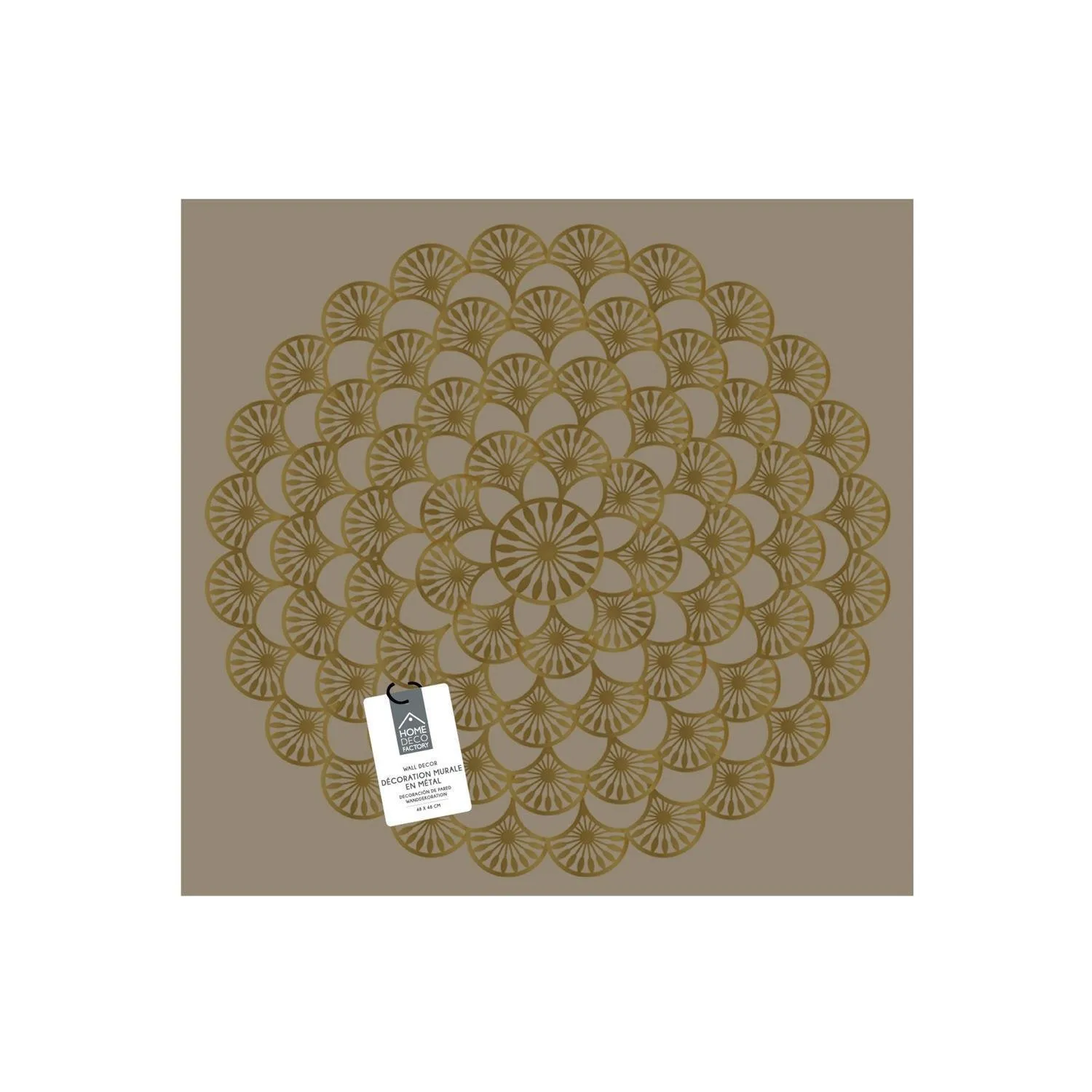 Dekoracja ścienna Mandala 70cm złota - obrazek 5