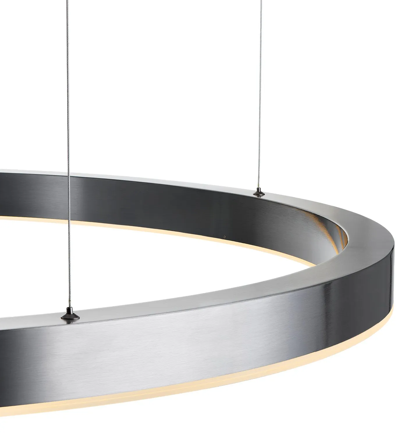 Lampa wisząca CIRCLE 120 cm - LED, ring tytan szczotkowany - obrazek 10