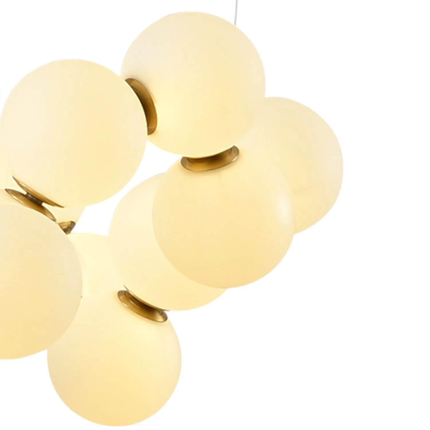 Lampa wisząca CORALLI-100 biało-mosiężna 100 cm - obrazek 8