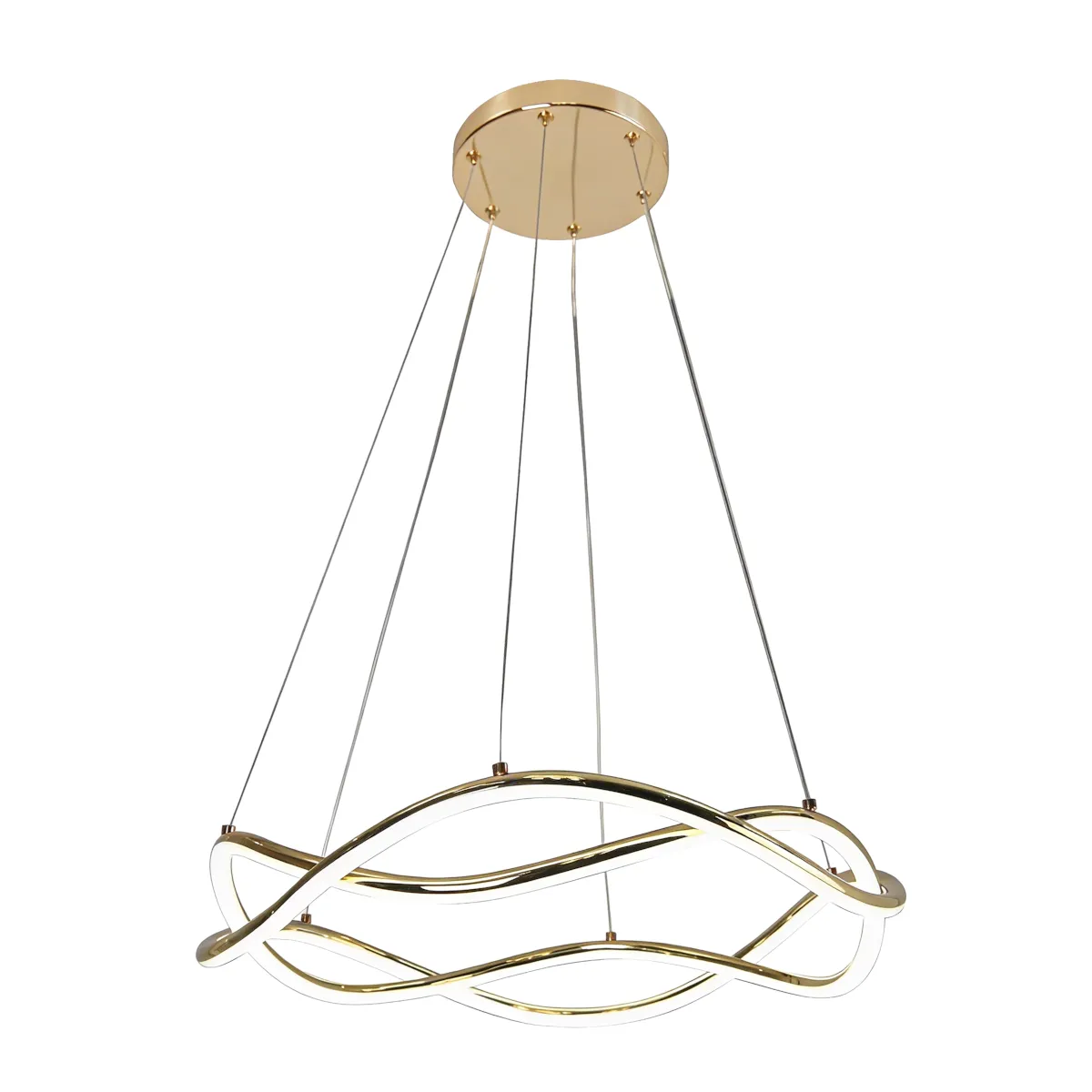 Lampa wisząca Twist złota LED CCT - obrazek 4