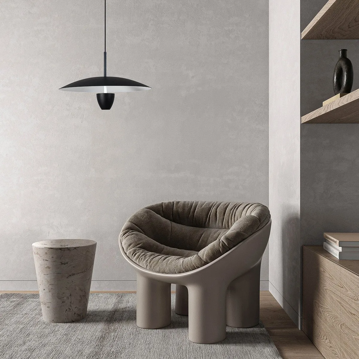 Lampa wisząca Ufo S czarna LED CCT - obrazek 2