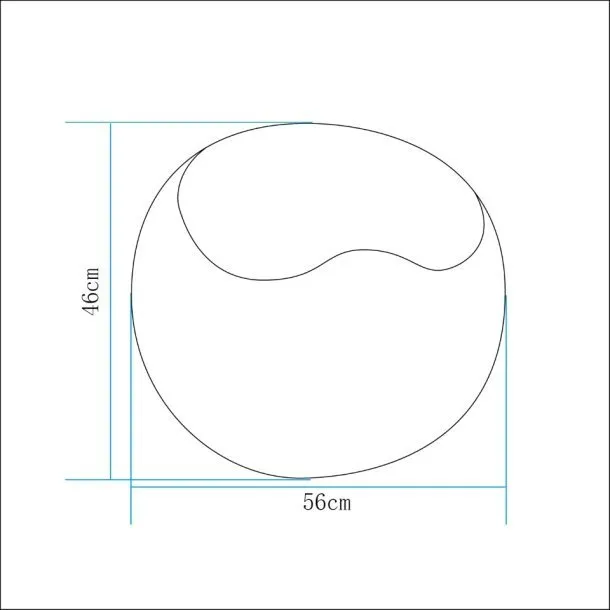 Lampa ogrodowa pufa APPLE M LED RGBW 16 kolorów 56 cm - obrazek 4