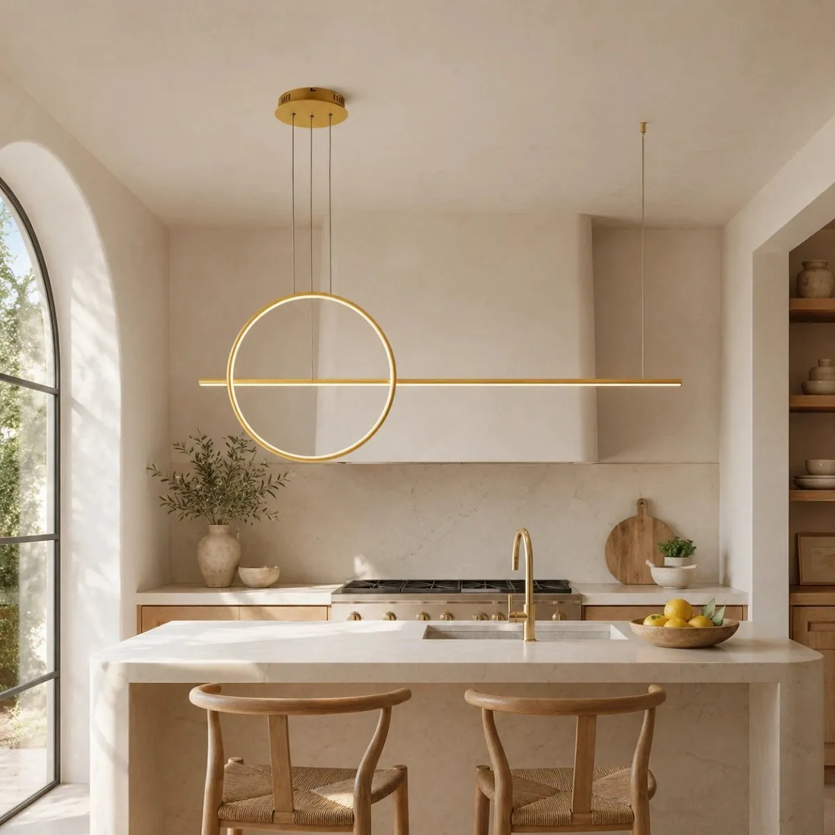 Lampa wisząca Linea No.2 120 40cm złota 3k - obrazek 2