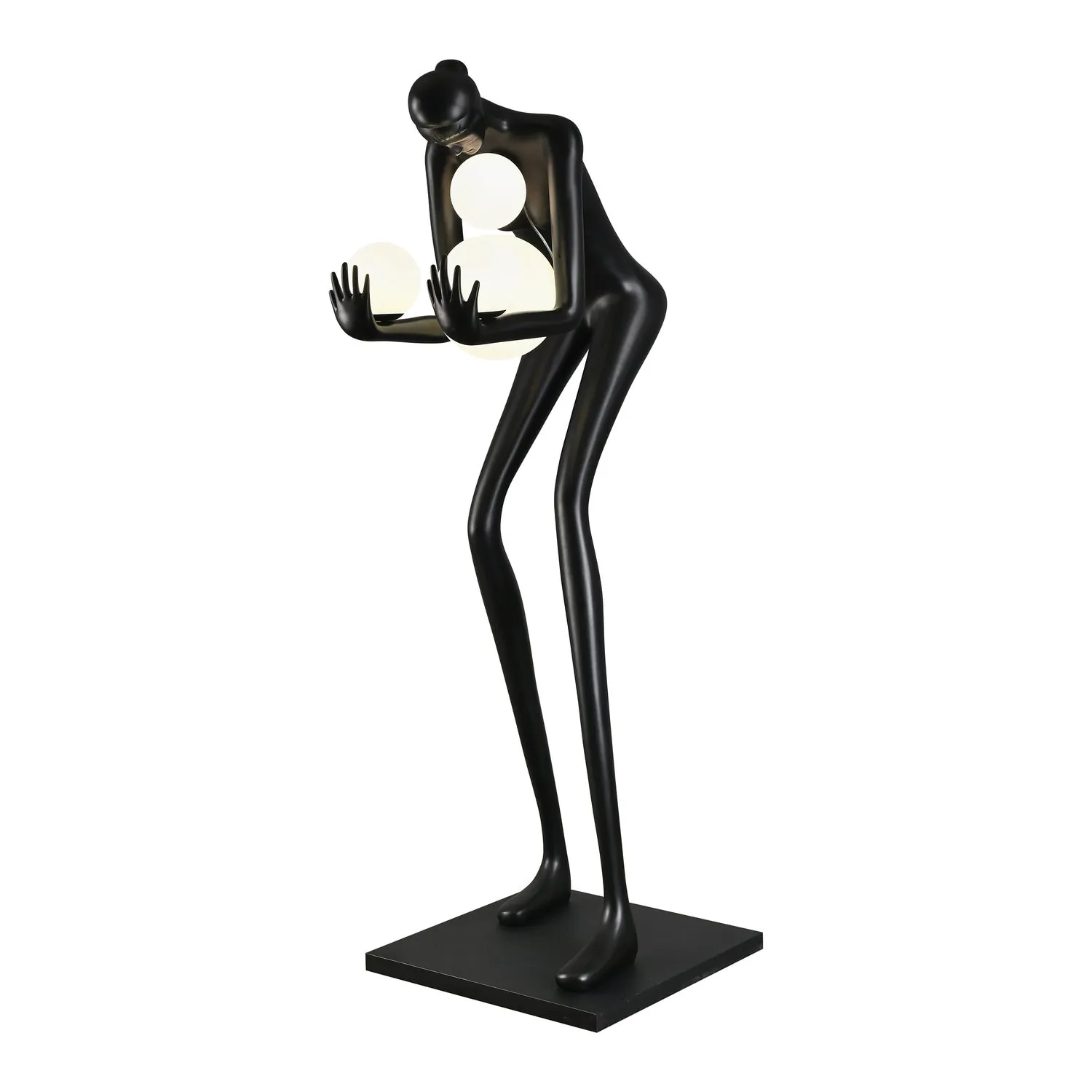 Lampa podłogowa WOMAN-2 BLACK czarna 190 cm - obrazek 5
