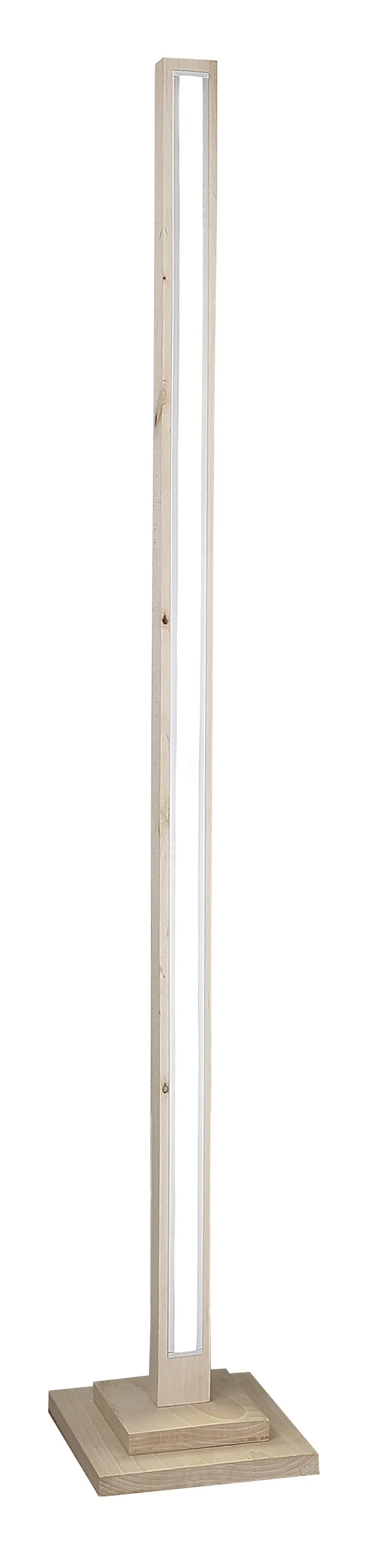 ALSET LAMPA PODŁOGOWA DREWNO BUK + SREBRNY 1X8W LED 4000 - obrazek 2