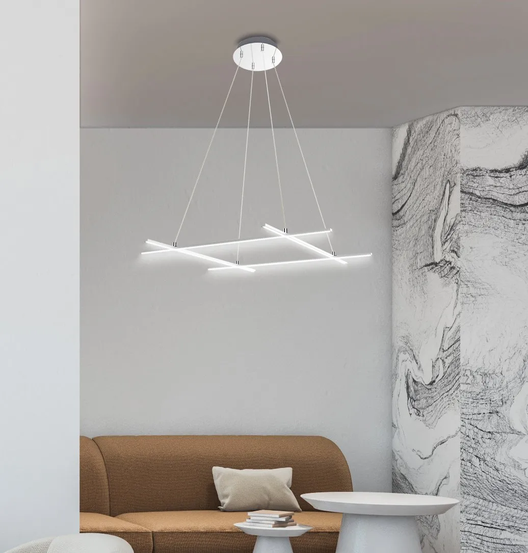 ANDROS LAMPA WISZĄCA 70X70 40W LED SREBRNY 4000K APETI - obrazek 2