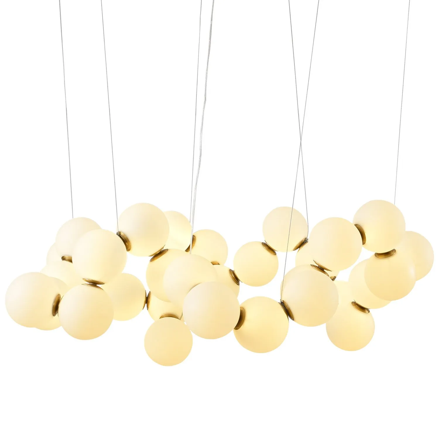 Lampa wisząca CORALLI-100 biało-mosiężna 100 cm - obrazek 9
