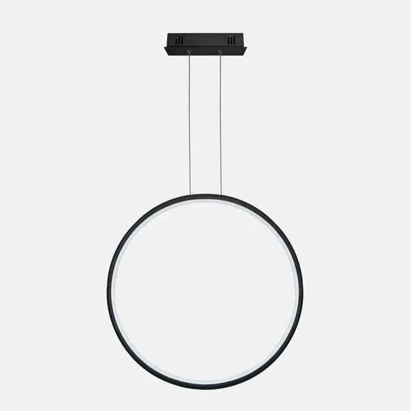 Lampa Ledowe Okręgi No.1 X 100cm czarna 4k