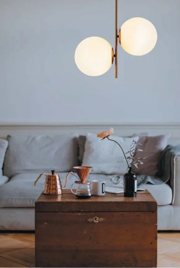 Lampa wisząca VENUS-2 mosiądz 44 cm - obrazek 11