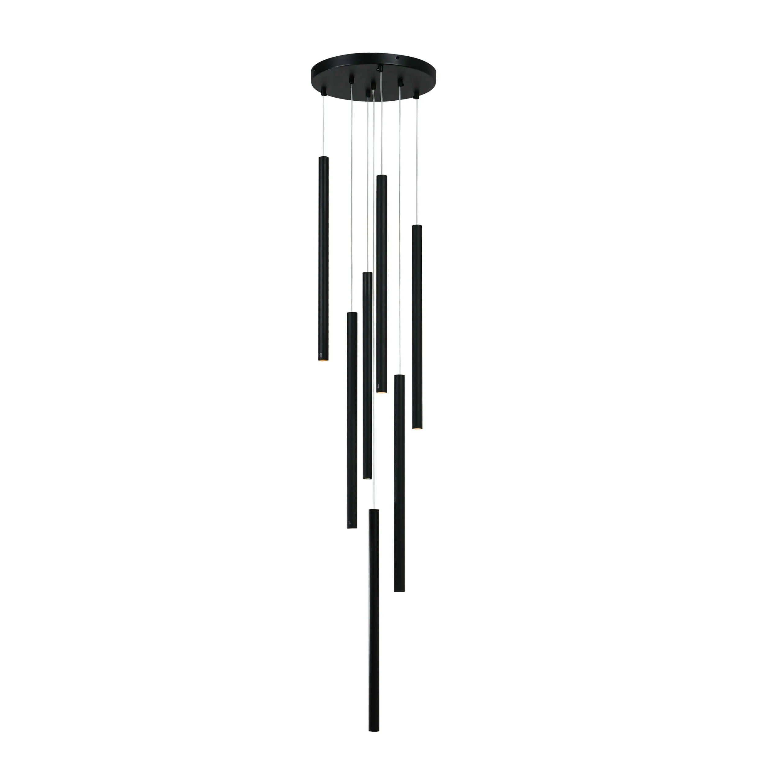 Lampa wisząca Lungo 7 czarna 7xG9