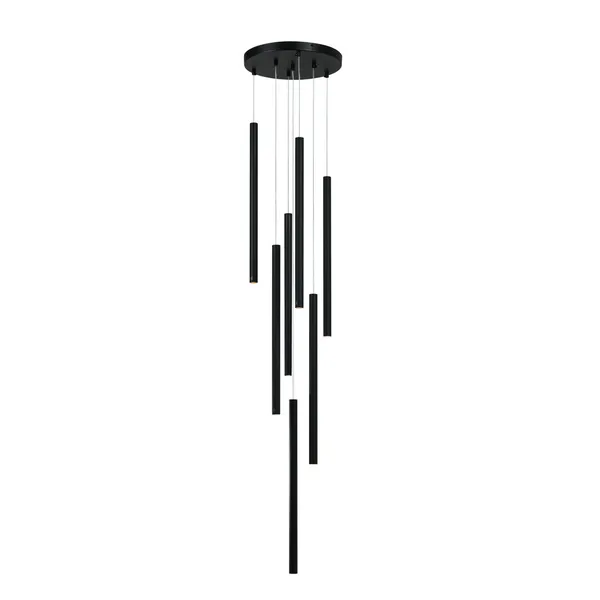 Lampa wisząca Lungo 7 czarna 7xG9
