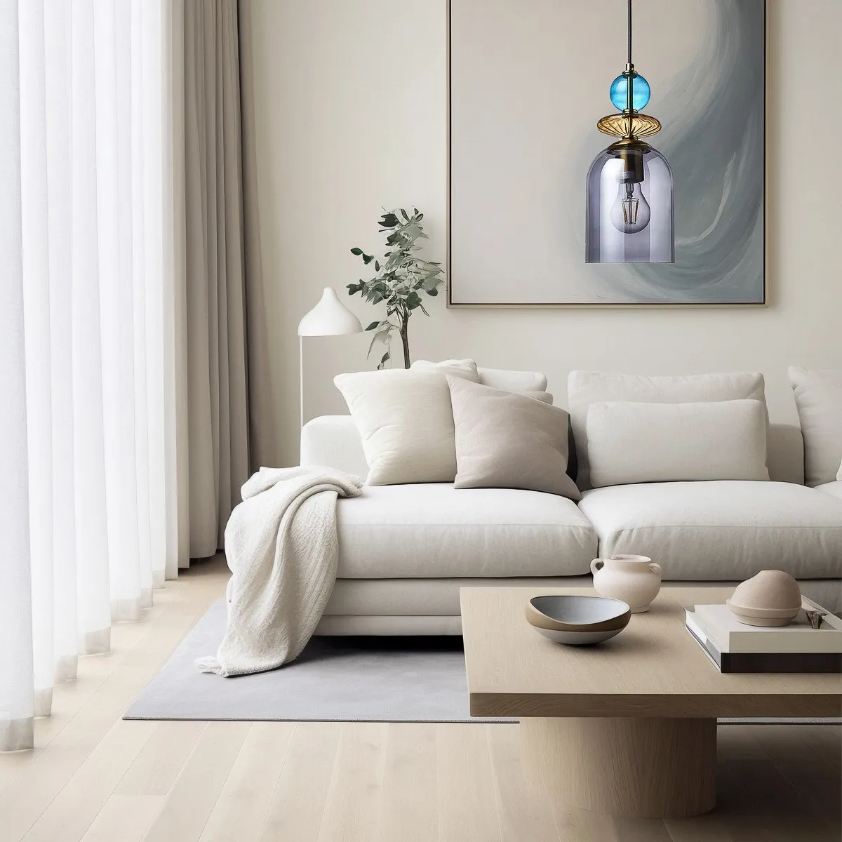 Lampa wisząca Tropea dymna 1xE27 - obrazek 2
