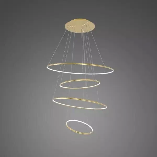 Lampa wisząca Ledowe Okręgi No.4 100cm 3k złota Dali