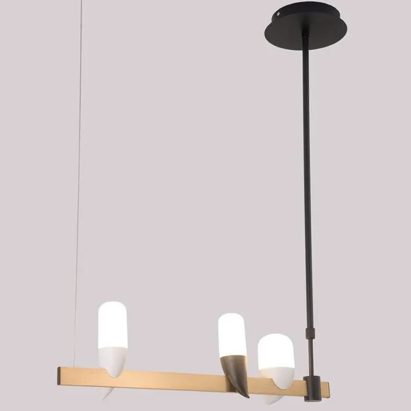 LAMPA WISZĄCA SAKAI 3 CZARNY ZŁOTY