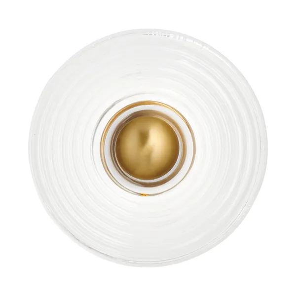 Lampa ścienna HELIOS 30 cm transparentno złota