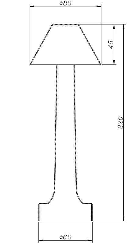 Lampa stołowa TAVOLO B LED dotykowa miedziana 22 cm - obrazek 5