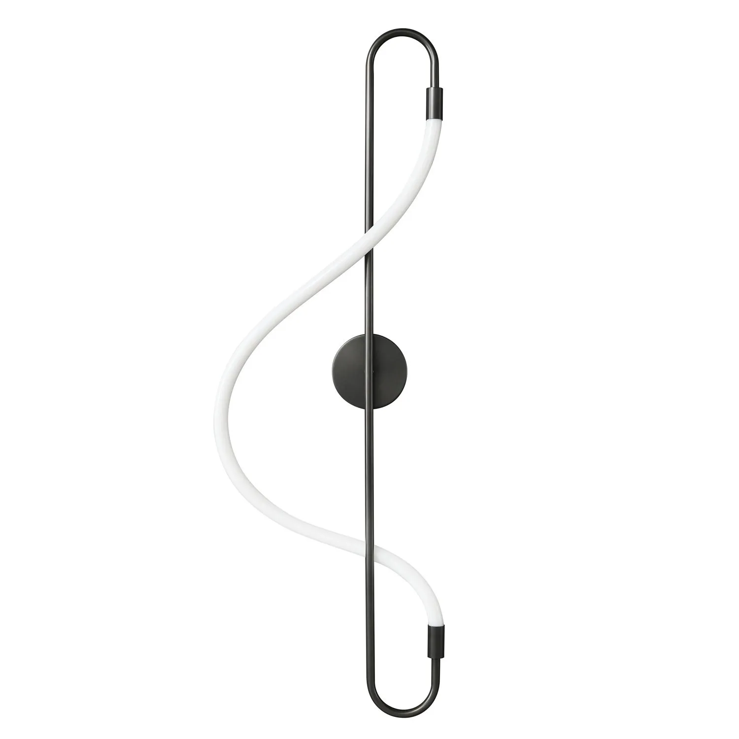 Lampa ścienna ESSA 90 cm - kinkiet LED, czarny