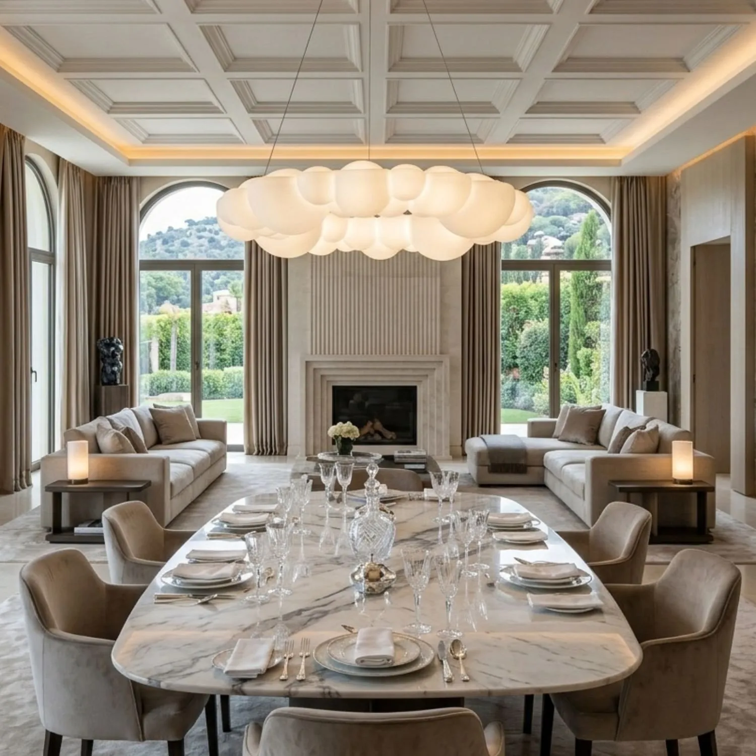 Lampa wisząca CLOUD 50 cm- akrylowa, w kształcie chmurki 3000 - 4000 - 6000 K - obrazek 5
