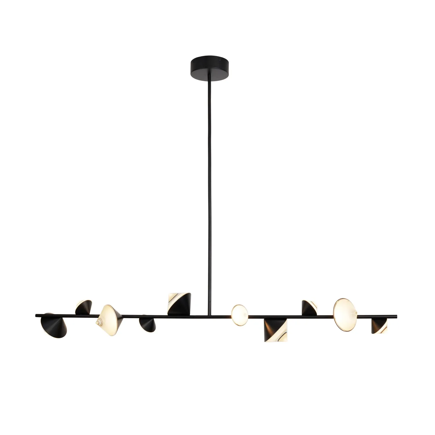 Lampa wisząca CONE LED 130 cm, czarna - obrazek 4