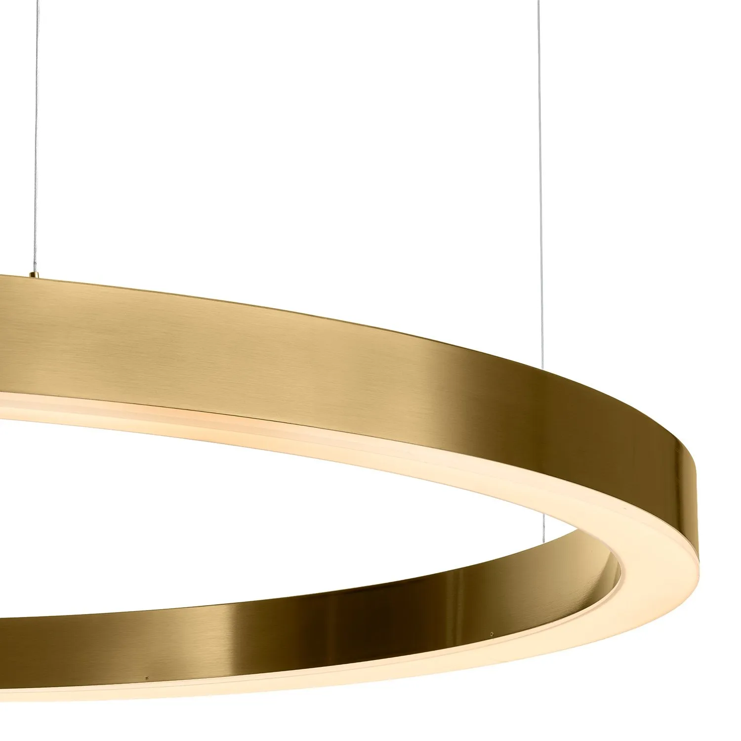 Lampa wisząca CIRCLE 120 cm - LED, ring mosiądz szczotkowany - obrazek 11