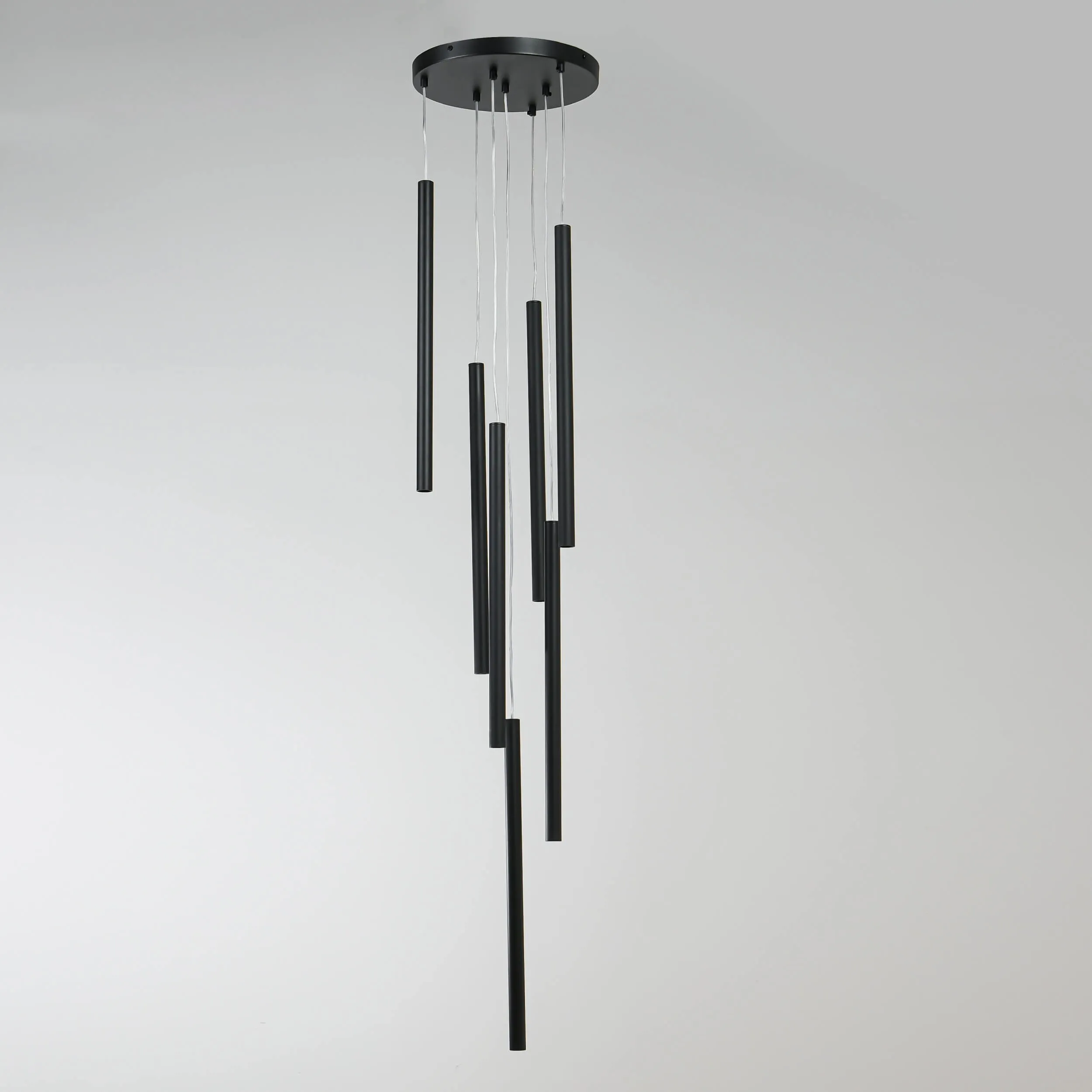 Lampa wisząca Lungo 7 czarna 7xG9 - obrazek 3