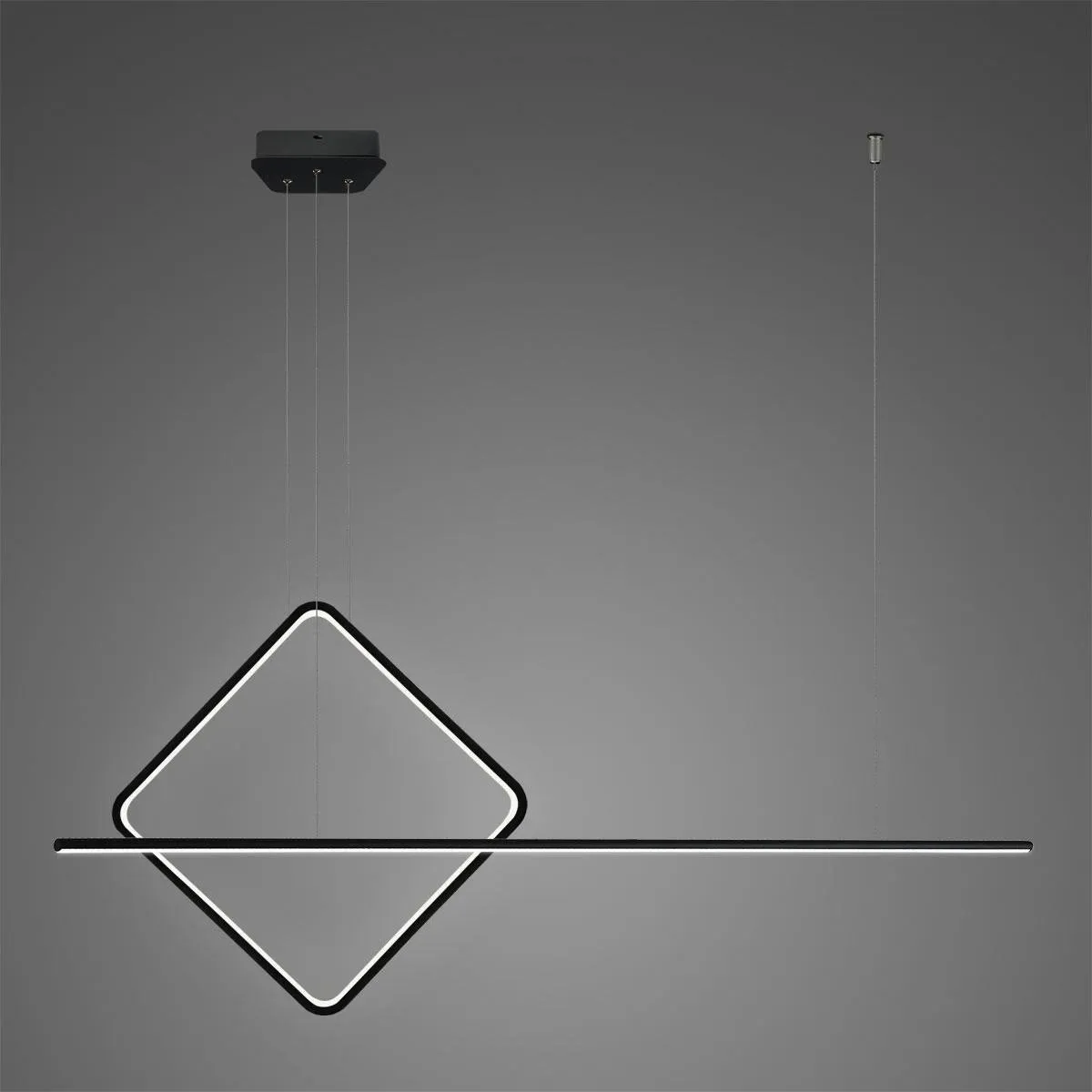 Lampa wisząca Linea No.4 A 40cm czarna 4k ściemnialna