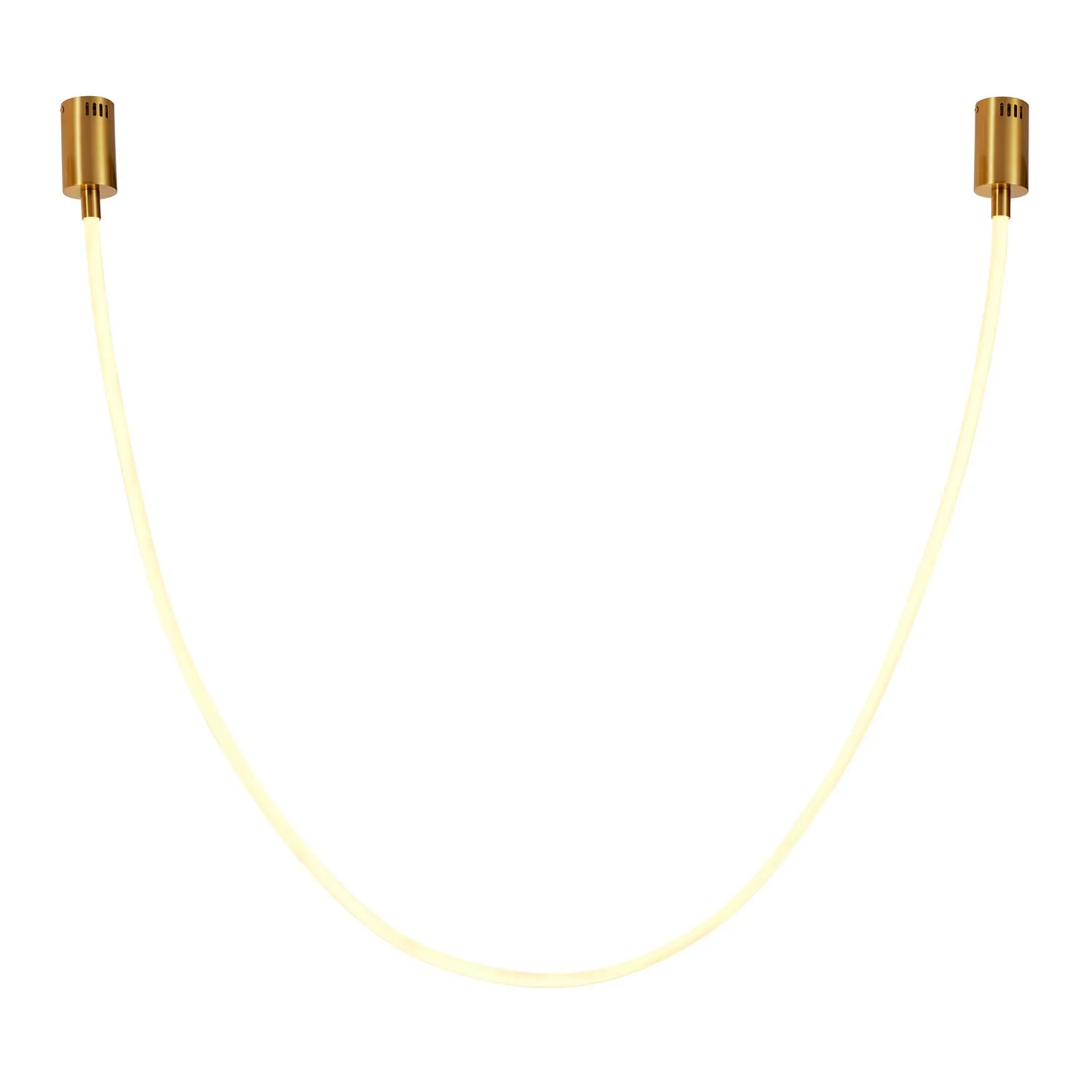Lampa wisząca SNAKE LED 300 cm - elastyczny przewód LED, 3000K, złote uchwyty - obrazek 3
