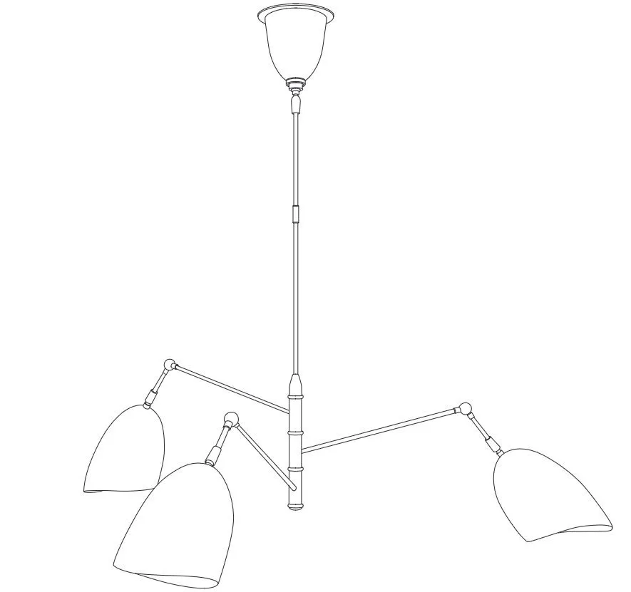 Lampa wisząca RAGNO czarna 150 cm - obrazek 9