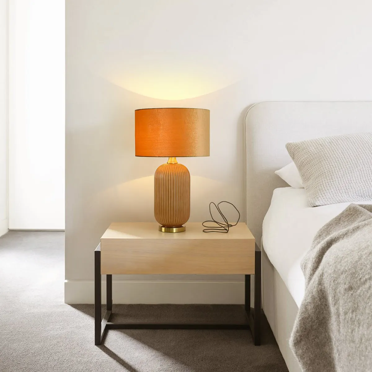 Lampa stołowa Tamiza 65 cm złota 1xE27 - obrazek 2