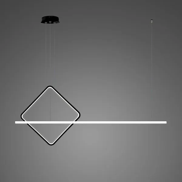 Lampa wisząca Linea No.4 A 40cm czarnobiała 3k