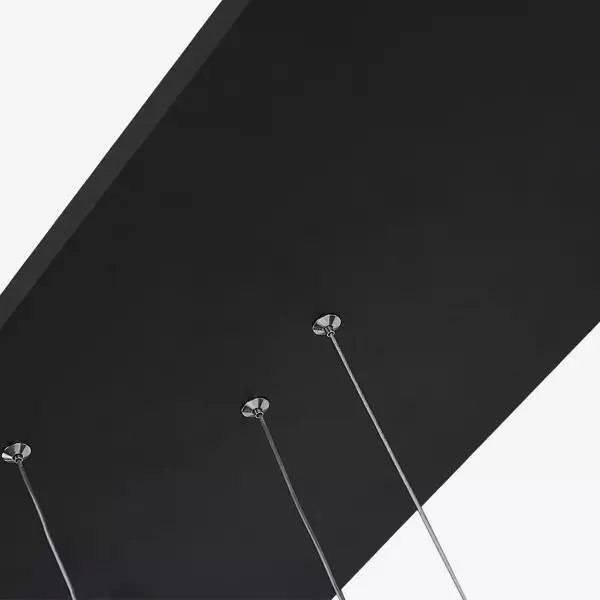 Lampa wisząca Ledowe Okręgi No.8 czarny 90cm 4k - obrazek 4