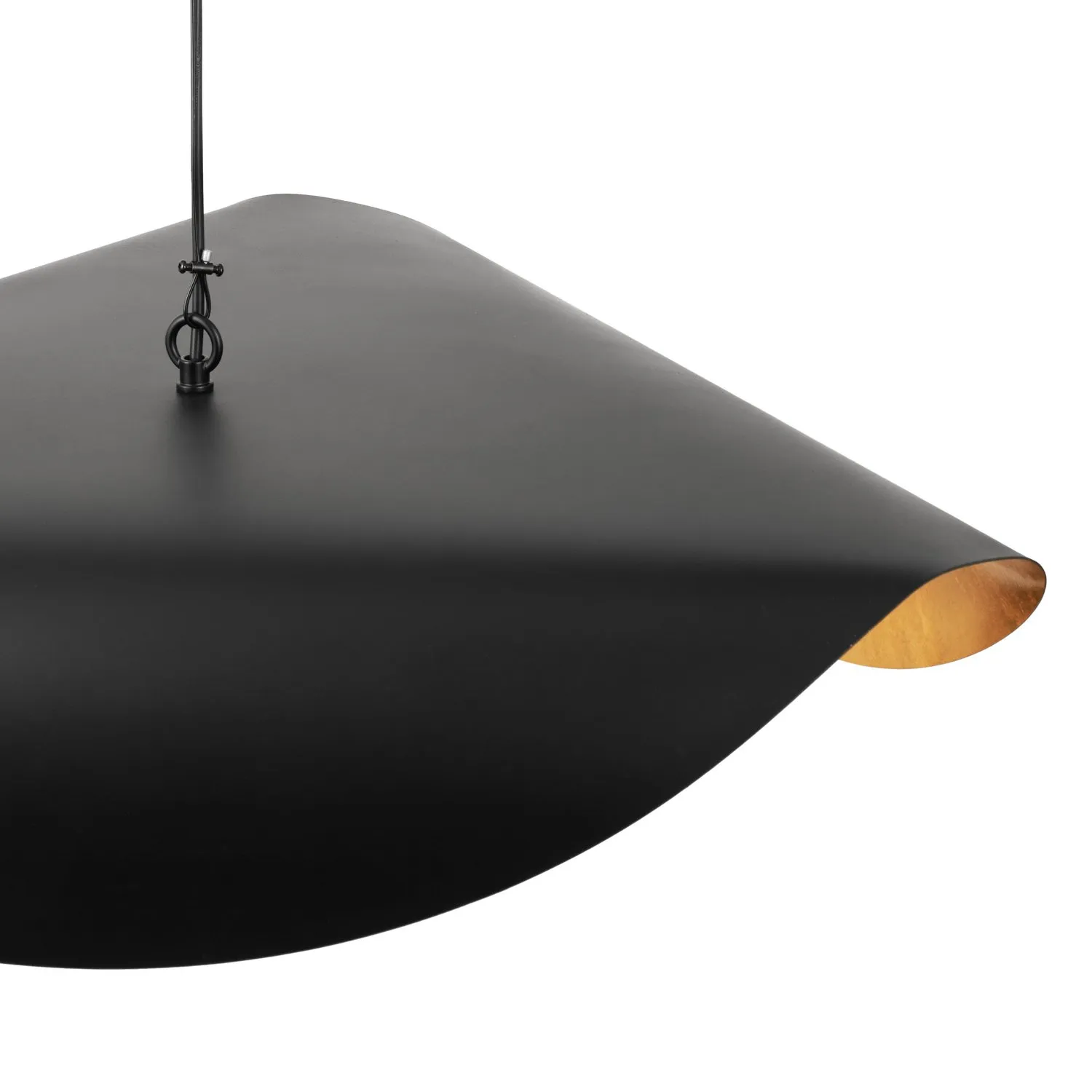 Lampa wisząca ENZO 80 cm - czarno złota - obrazek 6