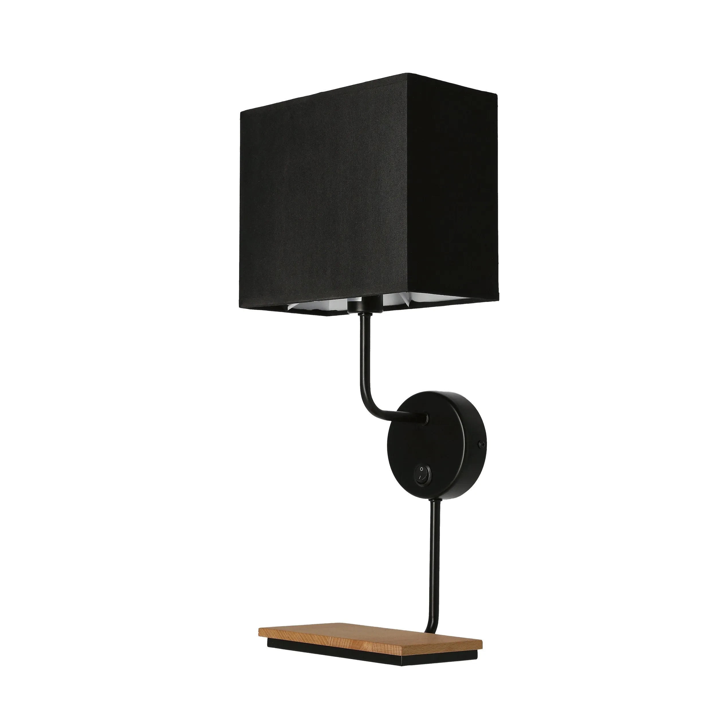 Keto lampa kinkiet czarny 1x40w e14 abażur czarny z włącznikiem - obrazek 8