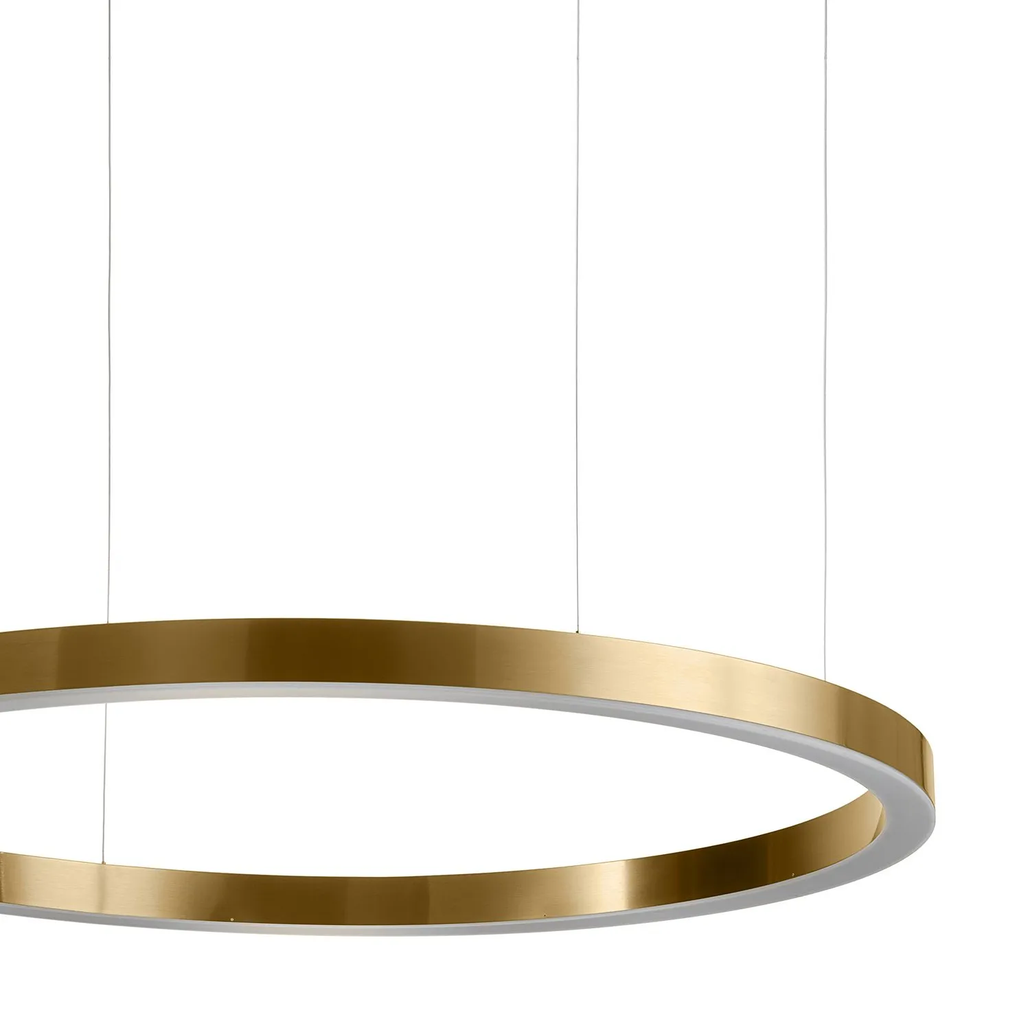 Lampa wisząca CIRCLE 120 cm - LED, ring mosiądz szczotkowany - obrazek 8