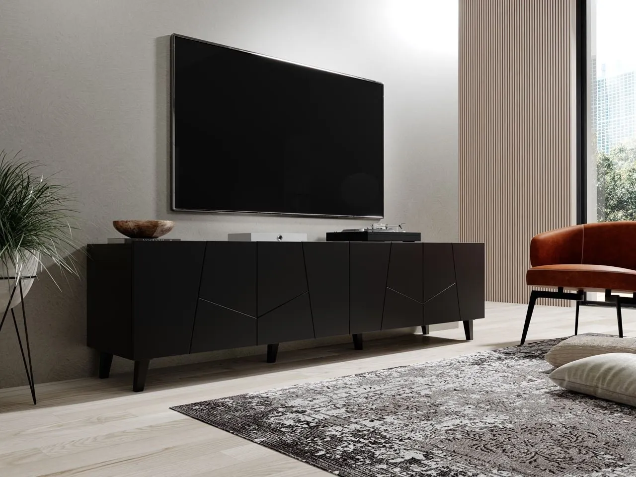 Komoda RTV NETA czarny - obrazek 4
