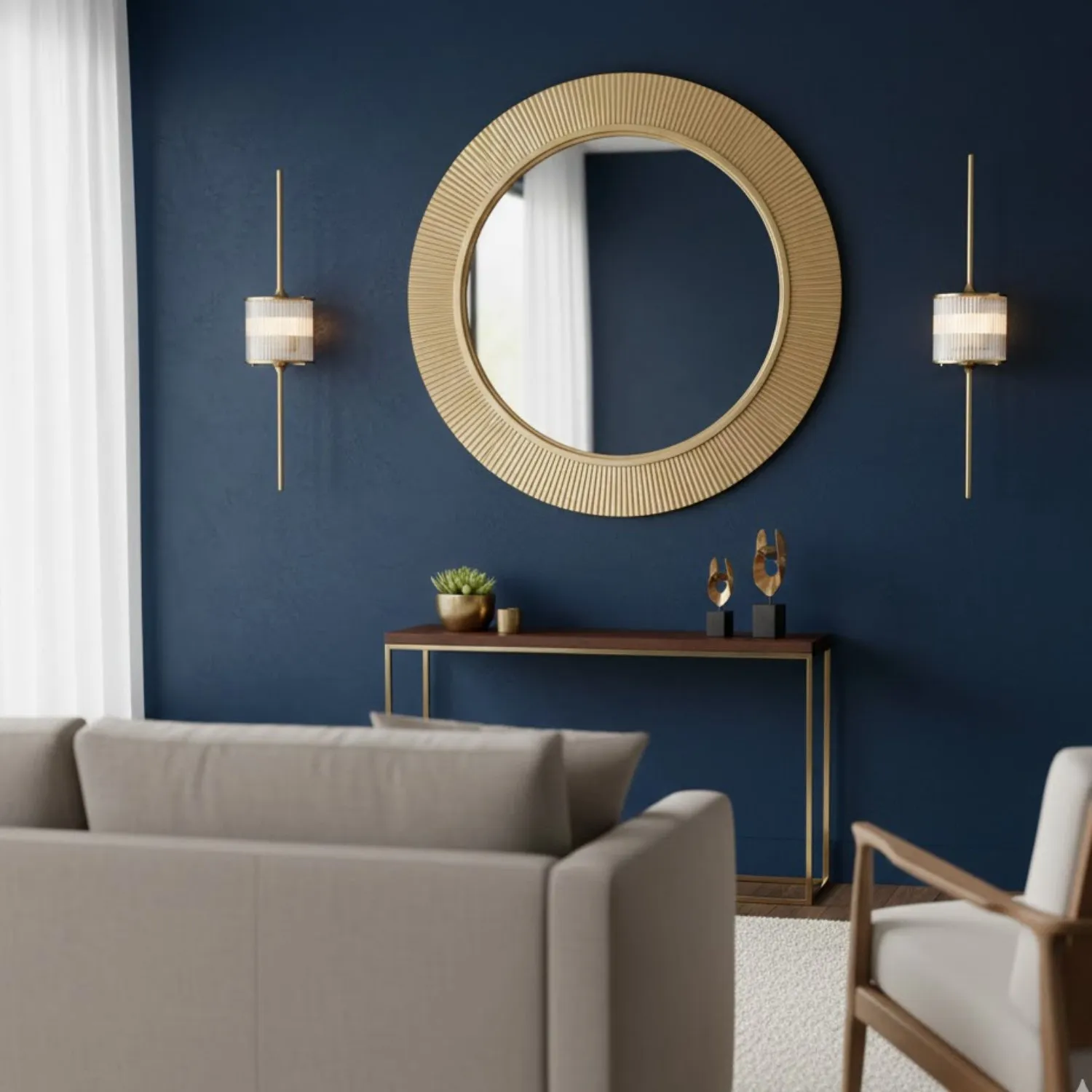 Lampa ścienna SERGIO-2 złota 90 cm - obrazek 2